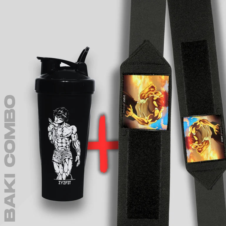 Baki Hanma Combo Shaker and Wrist Wraps