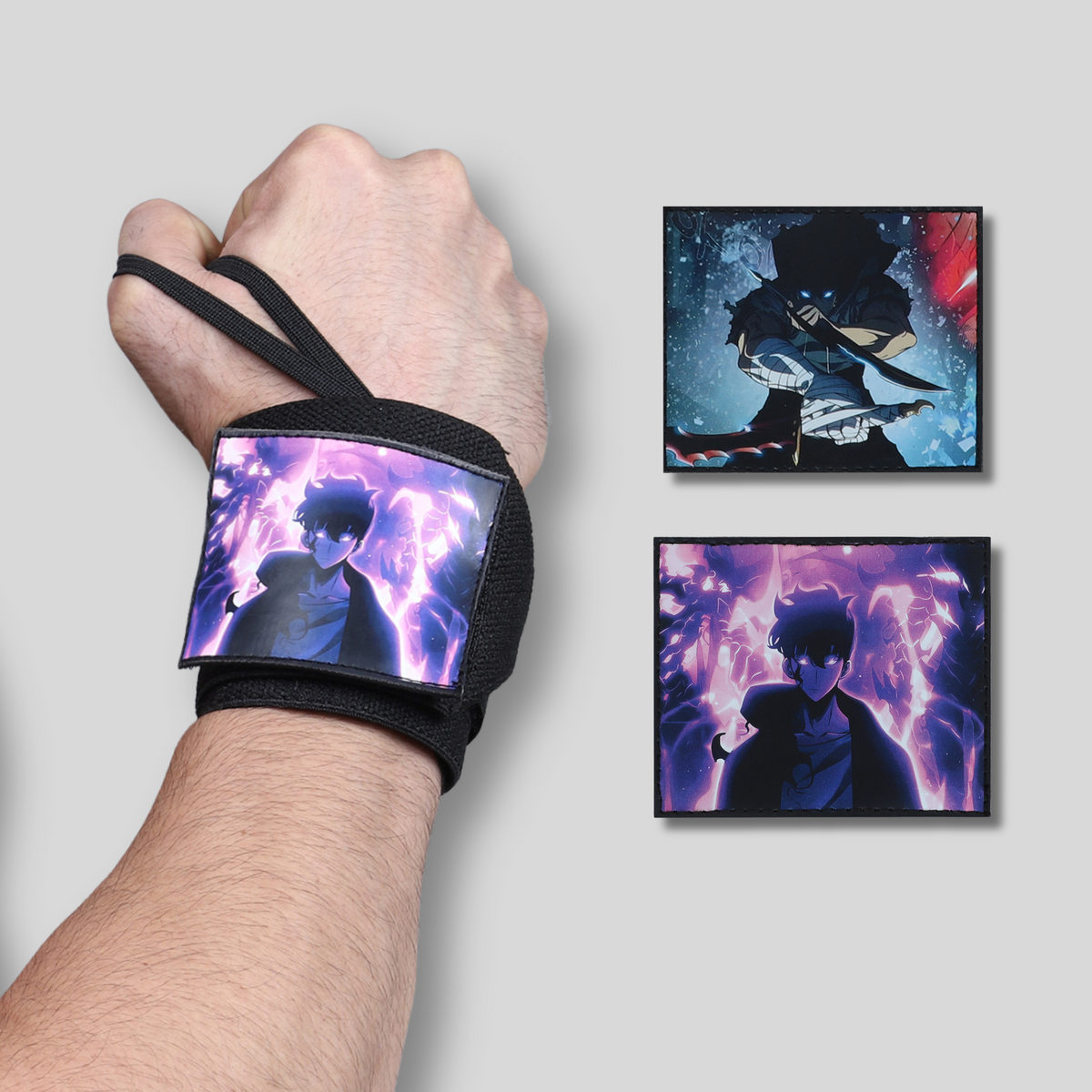 Solo Leveling Heavy duty premium Wrist Wraps – Shadow Hunter Detachable Edition by ZYZFIT, Wrist Support