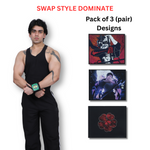 Black Clover Heavy duty premium Wrist Wraps –Detachable Design Gym Support by ZYZFIT