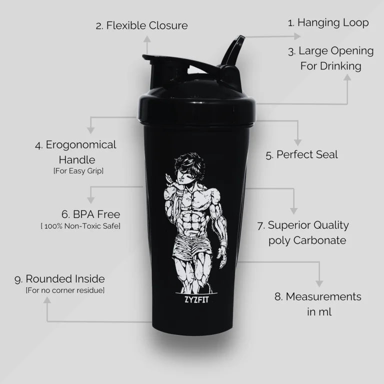 Baki Hanma Combo Shaker and Wrist Wraps