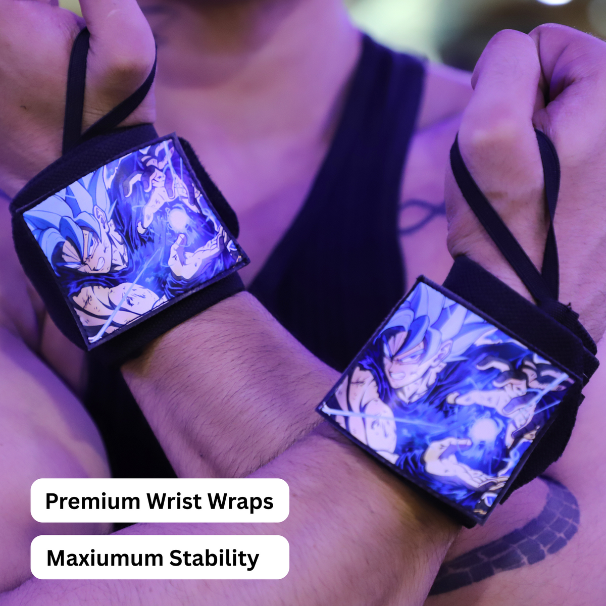 Dragon Ball Z Wrist Wraps – Detachable Design Gym Straps by ZYZFIT, Wrist Band