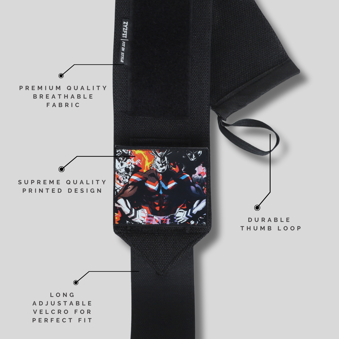 All Might Heavy duty Premium Wrist Wraps
