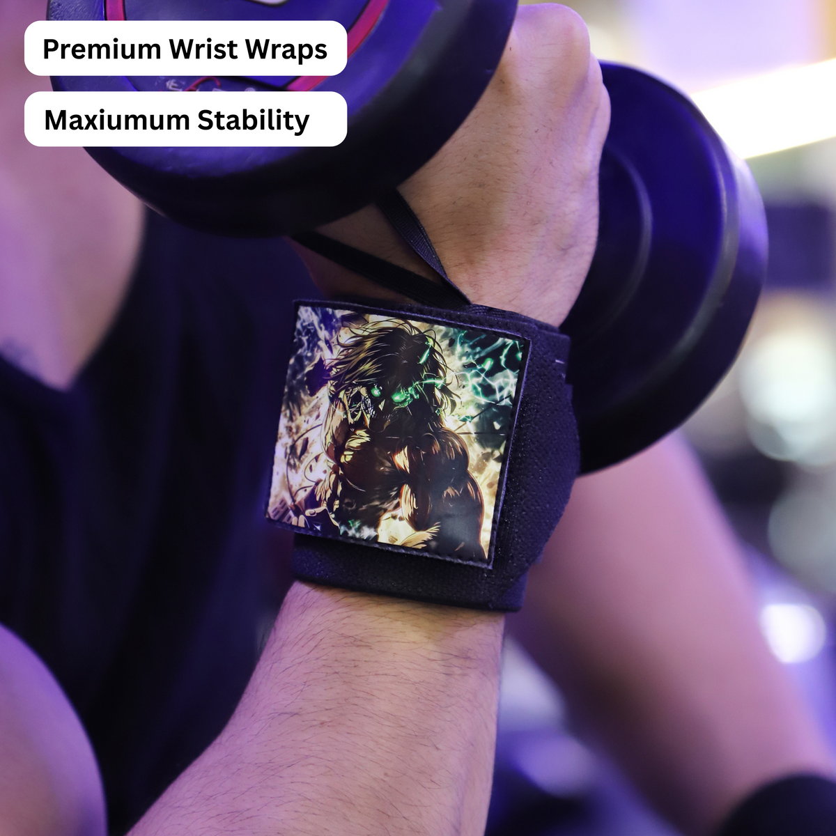 Attack on Titan Wrist Wraps – Levi Squad Detachable Gym Wraps by ZYZFIT