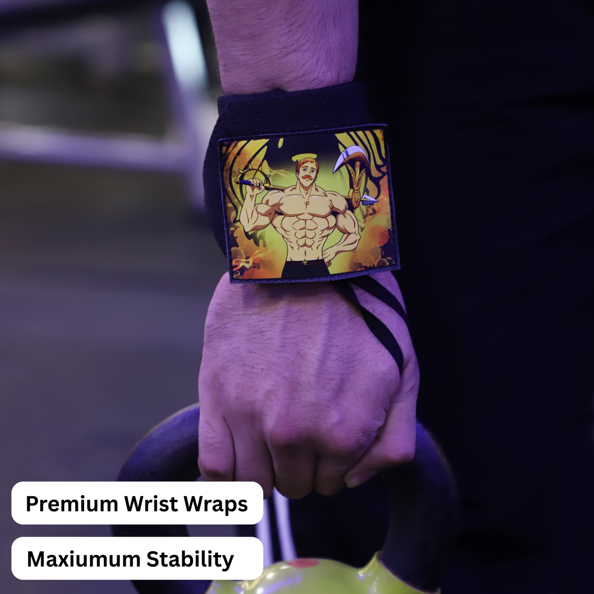 Seven Deadly Sins Heavy duty premium Wrist Wraps – Meliodas-Inspired Detachable Edition by ZYZFIT