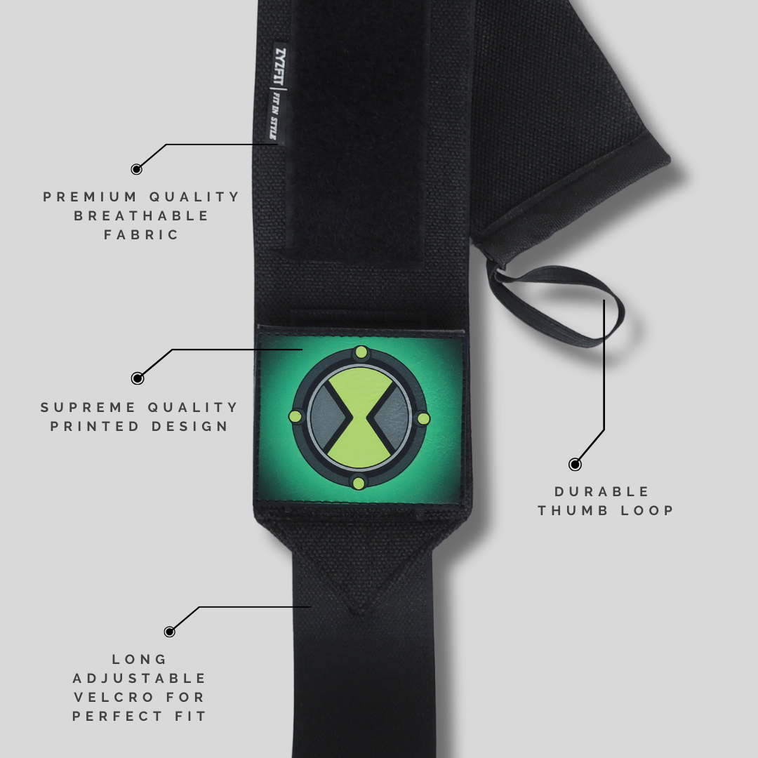 Ben 10 Wrist Wraps – Omnitrix Detachable Edition by ZYZFIT