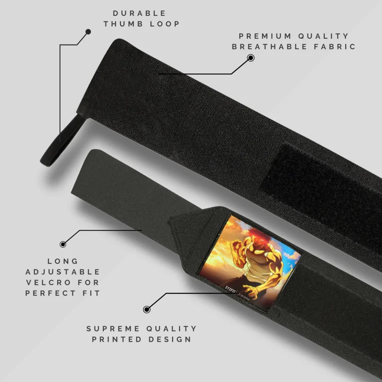 Baki Hanma Combo Shaker and Wrist Wraps