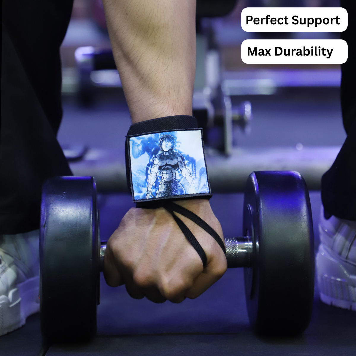 Baki Hanma Wrist Wraps – Heavy-Duty Fighter Edition by ZYZFIT