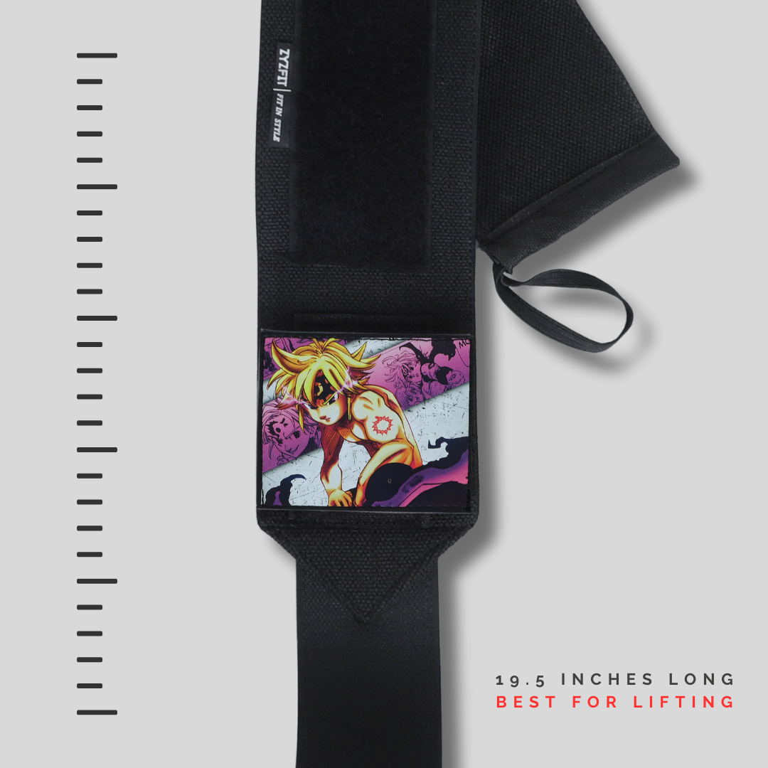 Seven Deadly Sins Heavy duty premium Wrist Wraps – Meliodas-Inspired Detachable Edition by ZYZFIT