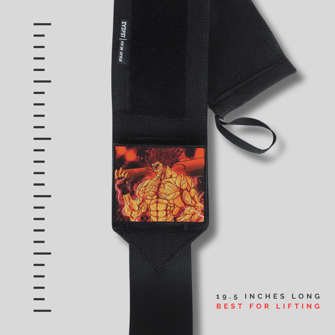 Baki Hanma Wrist Wraps – Heavy-Duty Fighter Edition by ZYZFIT