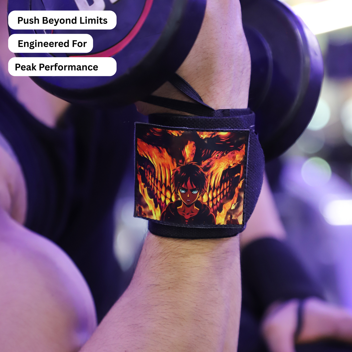 Attack on Titan Wrist Wraps – Levi Squad Detachable Gym Wraps by ZYZFIT
