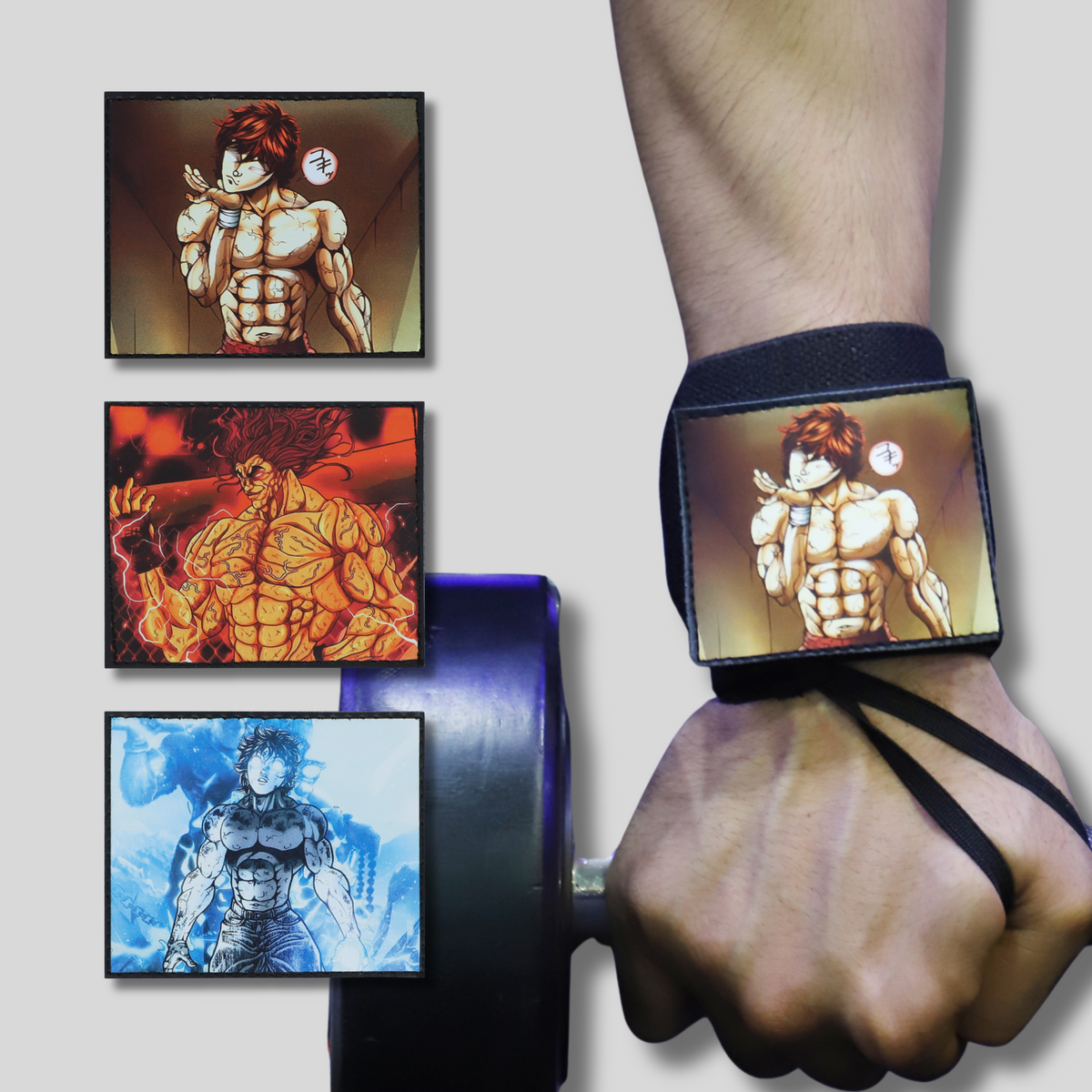 Baki Hanma Wrist Wraps – Heavy-Duty Fighter Edition by ZYZFIT