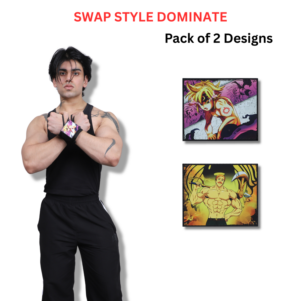 Seven Deadly Sins Heavy duty premium Wrist Wraps – Meliodas-Inspired Detachable Edition by ZYZFIT