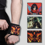 Attack on Titan Wrist Wraps – Levi Squad Detachable Gym Wraps by ZYZFIT