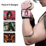 Attack on Titan Wrist Wraps – Levi Squad Detachable Gym Wraps by ZYZFIT