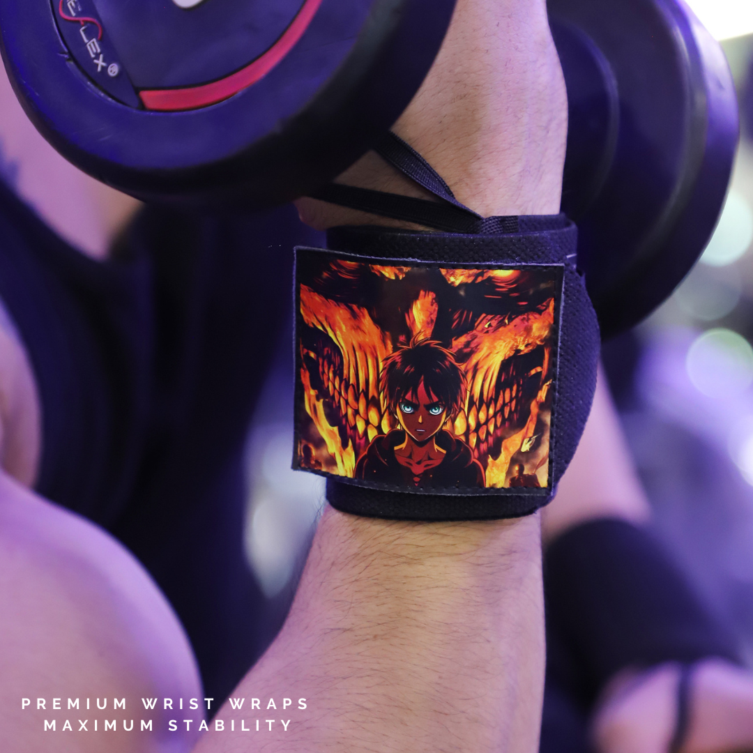 Eren Yeager Heavy duty Wrist Wraps