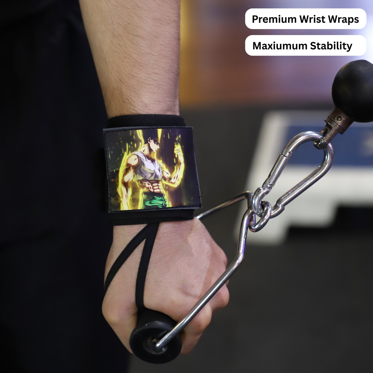Hunter x Hunter Wrist Wraps – Gon, Netero, Silva Zoldyck, Detachable Gym Wraps by ZYZFIT