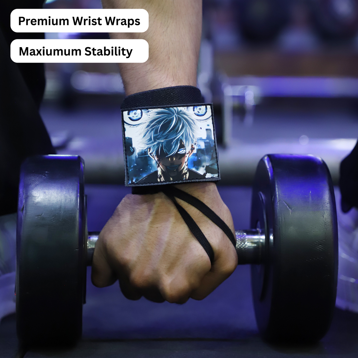 Jujutsu Kaisen Wrist Wraps – Gojo Satoru, Toji and Sukuna Edition by ZYZFIT – Cursed Energy Support