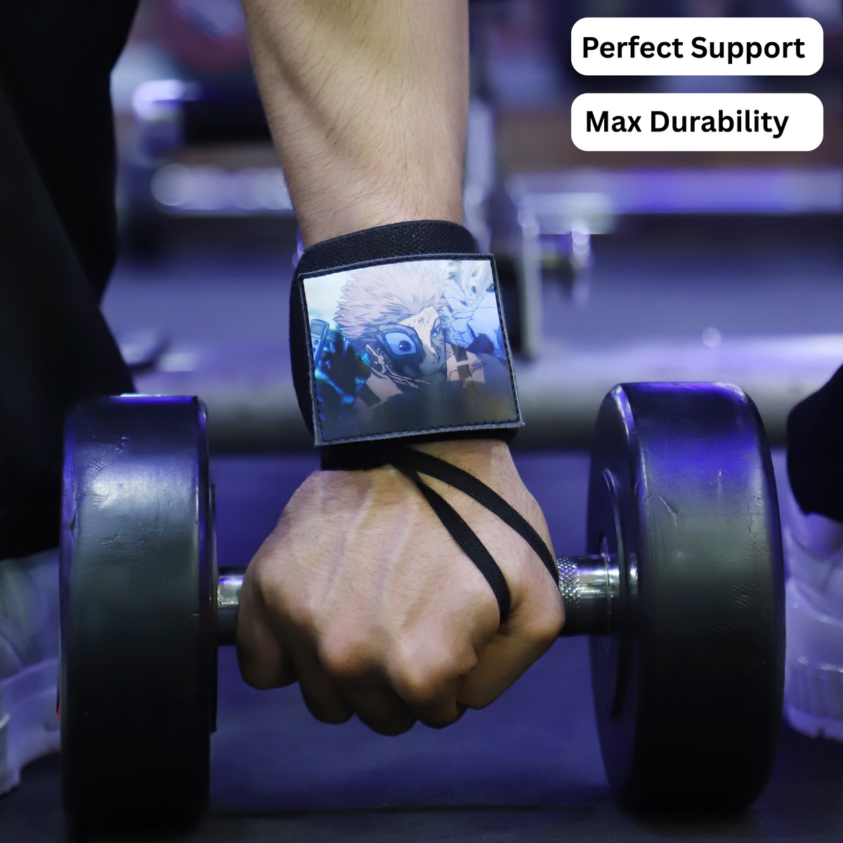 Jujutsu Kaisen Wrist Wraps – Gojo Satoru, Toji and Sukuna Edition by ZYZFIT – Cursed Energy Support