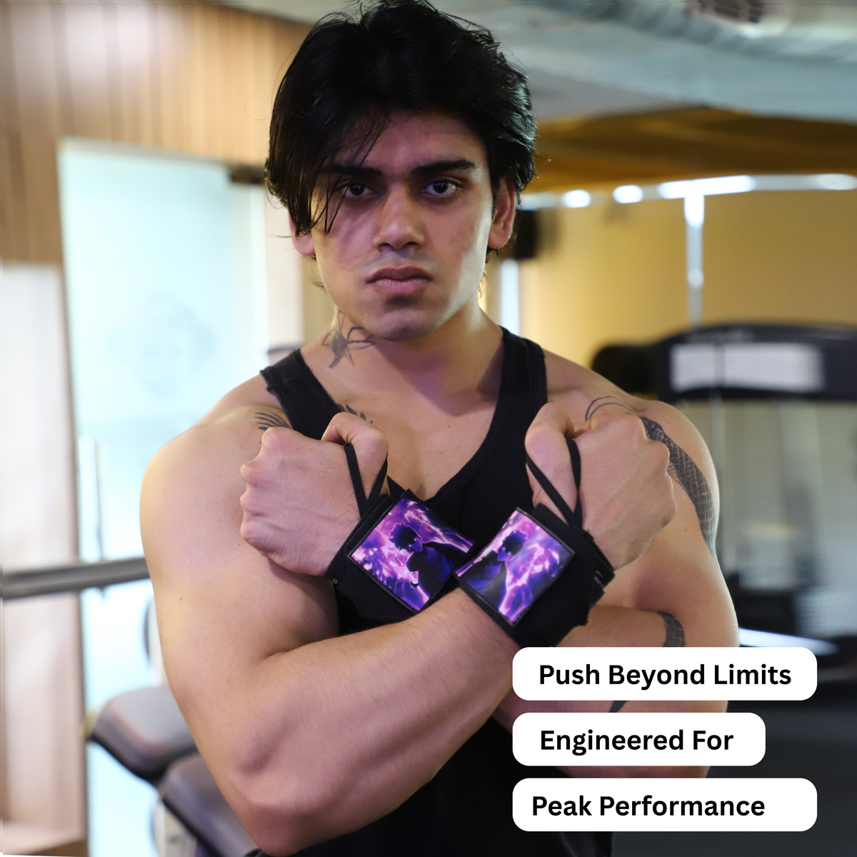 Solo Leveling Heavy duty premium Wrist Wraps – Shadow Hunter Detachable Edition by ZYZFIT, Wrist Support