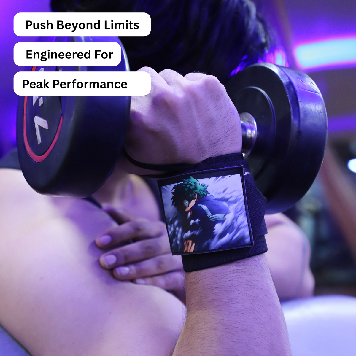 My Hero Academia Wrist Wraps – All Might Power Edition by ZYZFIT, Detachable design