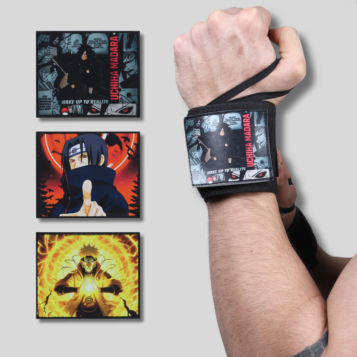 Naruto Wrist Wraps – Ninja Training Edition by ZYZFIT (Uzumaki, Itachi) Inspired
