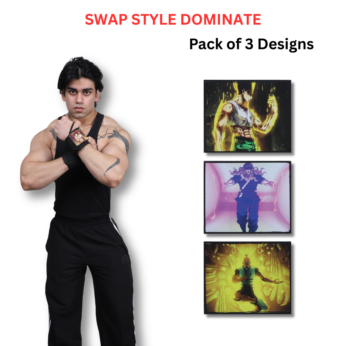 Hunter x Hunter Wrist Wraps – Gon, Netero, Silva Zoldyck, Detachable Gym Wraps by ZYZFIT