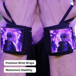 Solo Leveling Heavy duty premium Wrist Wraps – Shadow Hunter Detachable Edition by ZYZFIT, Wrist Support